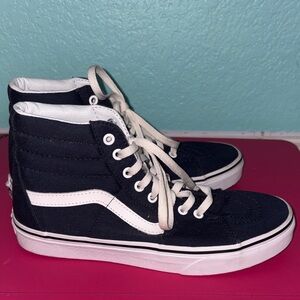 Vans Sk8-Hi high-top sneakers navy blue with a white side stripe size 8 Men